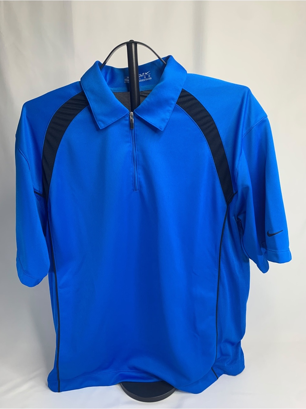 Nike Royal Blue Polo with Black Contrast Panels